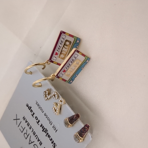 SUGARFIX by BaubleBar 'Straight To Tape' Statement Earring Set - Gold - Picture 3 of 4